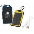 Solar Dual Port Water Resistant Power Bank (5000 mAh)